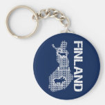 FINLAND MAP key chain
