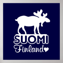 Finland Moose poster