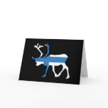 Finland Reindeer Folding Card