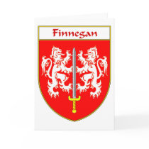 Finnegan Coat of Arms/Family Crest Greeting Cards