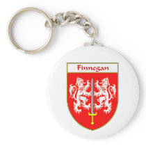 Finnegan Coat of Arms/Family Crest Key Chains