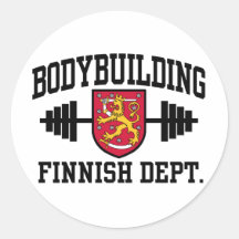Finnish Bodybuilding Sticker