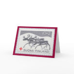 Finnish Christmas Reindeer Card