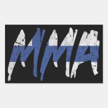 Finnish Flag MMA Sticker