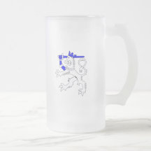 Finnish lion of Finland flag Emblem Coffee Mugs