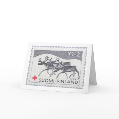 Finnish Reindeer Stamp Cards by nordia