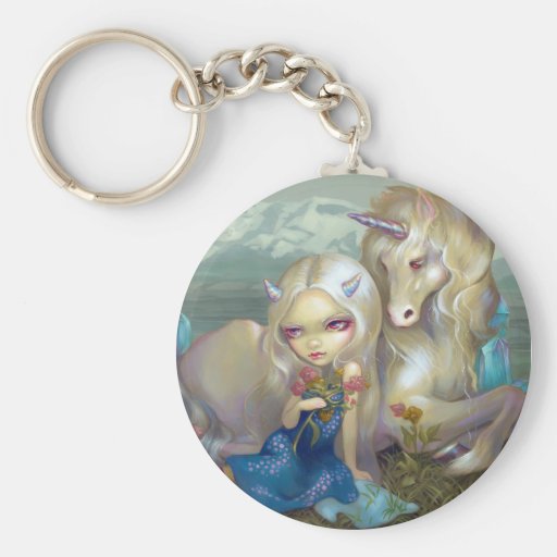 "Fiona and the Unicorn" Keychain