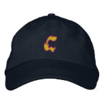 Fire #1 Letter C Embroidered Baseball Caps