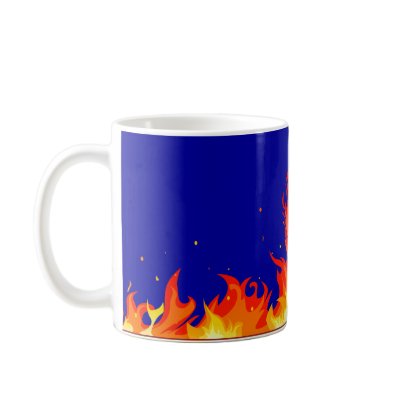 Fire and Brimstone Coffee Mug by bartonleclaydesign