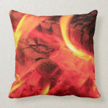 Fire and Coals Fire Truck Ladder Pillow