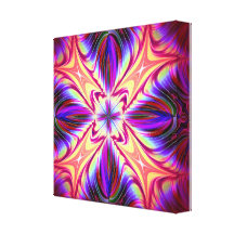Fire and Feather Wrapped Canvas Canvas Print