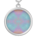 Fire and Sea Abstract Necklace