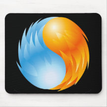 FIRE AND WATER MOUSEPAD