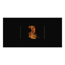 fire and water photo greeting card