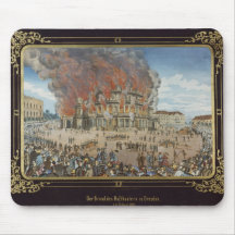 Fire at the Royal Theatre in Dresden Mousepad
