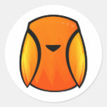 Fire Bird Round Sticker
