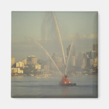 Fire boat, Sydney Harbour, Australia Fridge Magnets