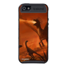 Fire-Breathing Prehistoric Dinosaur by Jake Murray iPhone 5 Case