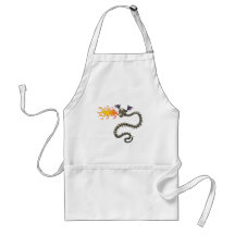 Fire Breathing Skeleton Dragon Aprons