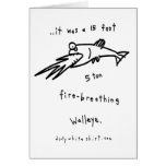 Fire-Breathing Walleye Greeting Card
