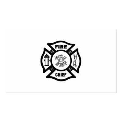 Fire Chief Business Card Templates by bonfirefirefighters