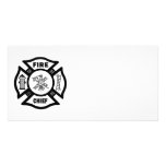 Fire Chief Customized Photo Card