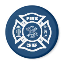 Fire Chief Refrigerator Magnet
