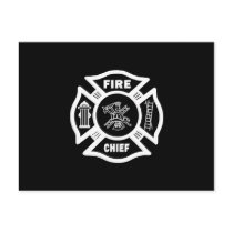 Fire Chief Postcard