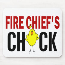 Fire Chief’s Chick Mouse Pad