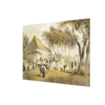 Fire Company's House and Engine, Yokuhama, from 'N canvas prints