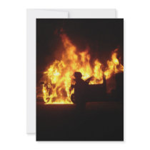 Fire Dance Personalized Invitations