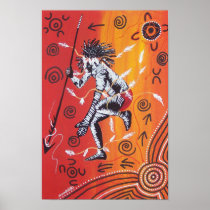 Fire Dancer Poster by Mundara