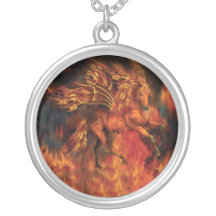 Fire Dancer Wearable Art Necklace