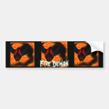 Fire Demon Bumper Stickers
