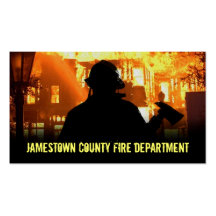 Fire Department Business Cards