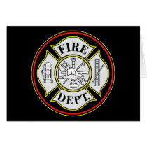 Fire Department Round Badge