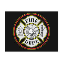 Fire Department Round Badge