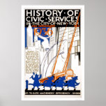 Fire Department Truck NYC 1936 WPA Print