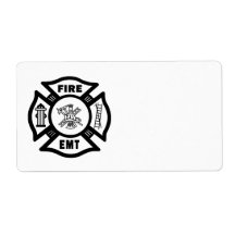 Fire Dept EMT Custom Shipping Labels