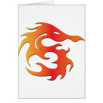 Fire Dragon Greeting Card