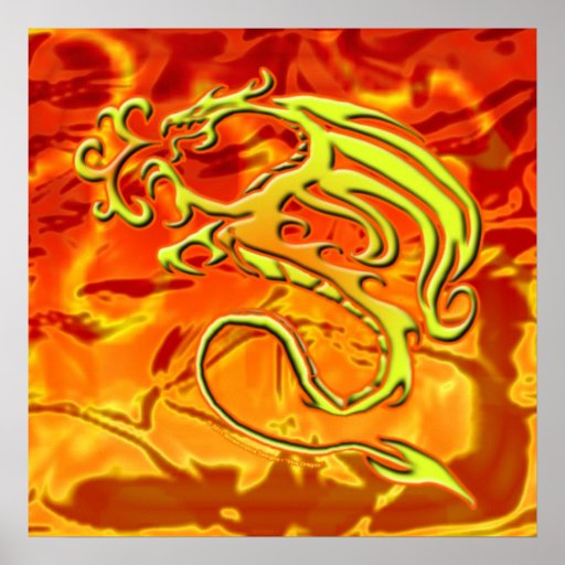 Fire Dragon Print