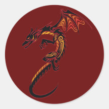 Fire Dragon Sticker
