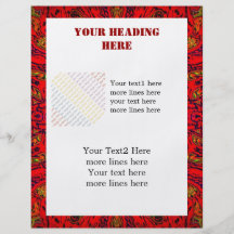 FIRE Element Kaleido Pattern Custom Flyer