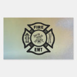 FIRE EMT RECTANGLE STICKER