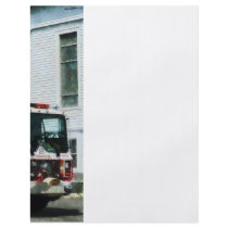 Fire Engine in Front of Fire Station Personalized Flyer