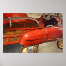 Fire Engine Pedal Car Print