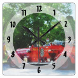 Fire Engine Square Wall Clocks