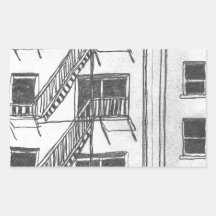 Fire Escape Stickers