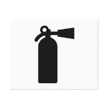 Fire Extinguisher Stretched Canvas Print