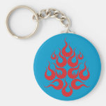 Fire Facial Mask Keychain